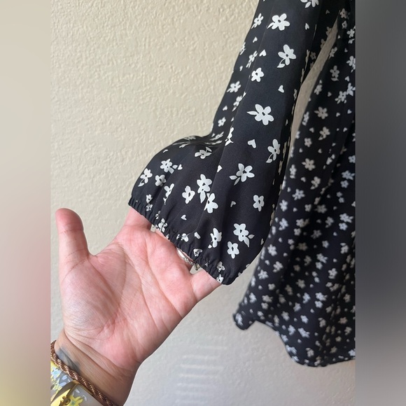 Fall dress, office wear, size large, drawstring waist. Long sleeve midi length - Picture 4 of 14